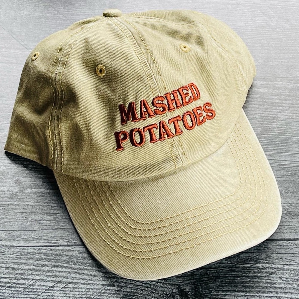 Mashed potatoes dad hat baseball cap autumn thanksgiving new
